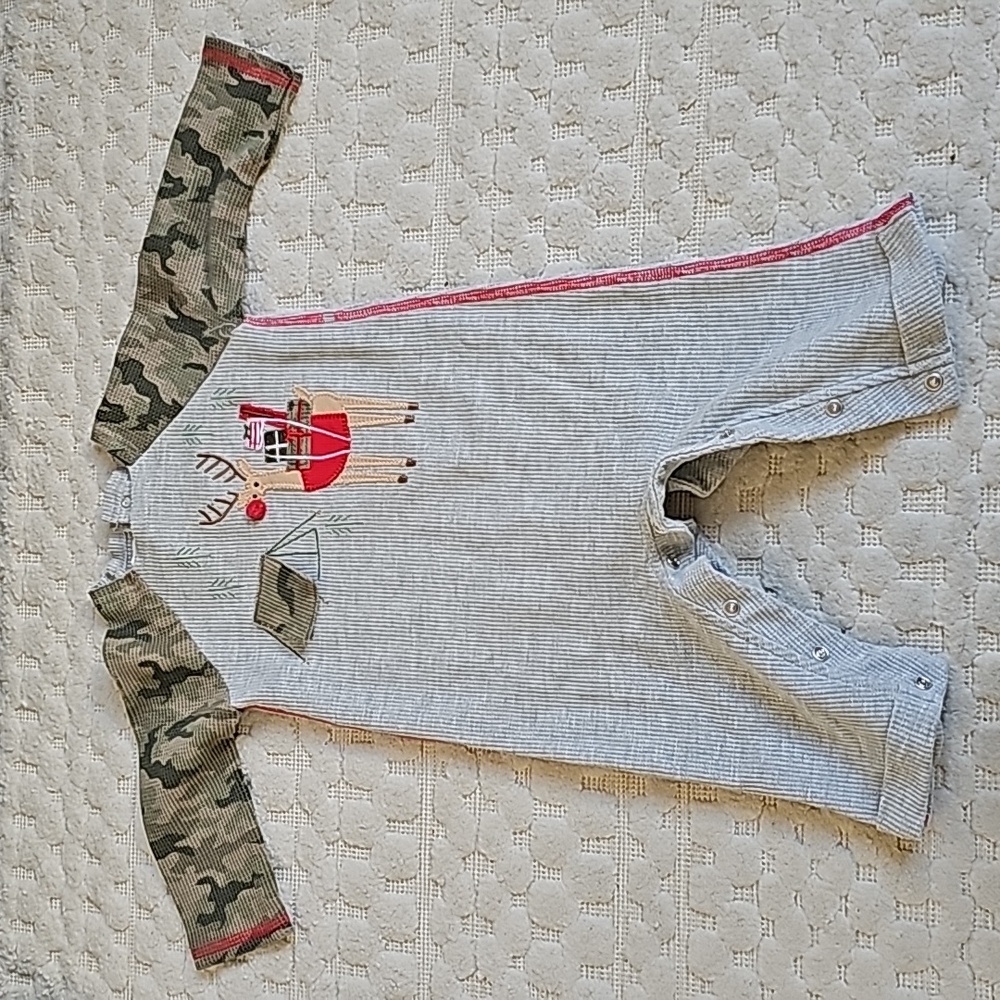 6-9 month holiday onsie